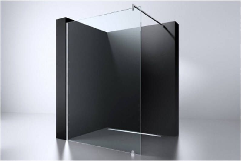 Douche Concurrent Inloopdouche Erico 1100 105x200CM Antikalk Helder Glas Chroom Profiel 8mm Veiligheidsglas Easy Clean