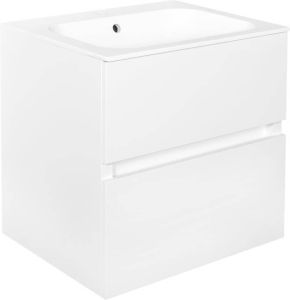 Best design Onderkast Splash White Greeploos 60x56x47 cm 2 Softclose Laden Glans Wit