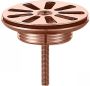 Best Design Best-Design Lyon open-rooster afvoerplug 5 4 rosé-mat-goud 4008180 - Thumbnail 1