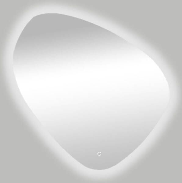 Best Design Spiegel Ballon Asymmetrisch 100x100 cm Met LED Verlichting Rondom en One-Touch Bediening