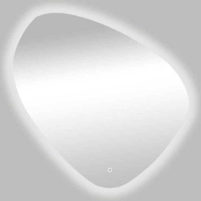 Best Design Spiegel Ballon Asymmetrisch 120x120 cm Met LED Verlichting Rondom en One-Touch Bediening