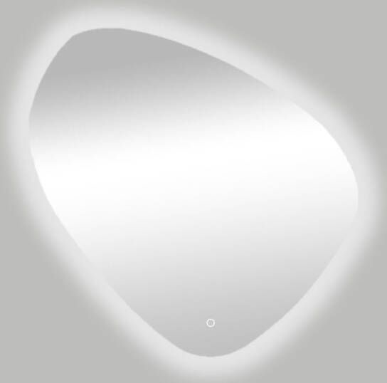 Best Design Spiegel Ballon Asymmetrisch 80x80 cm Met LED Verlichting Rondom en One-Touch Bediening