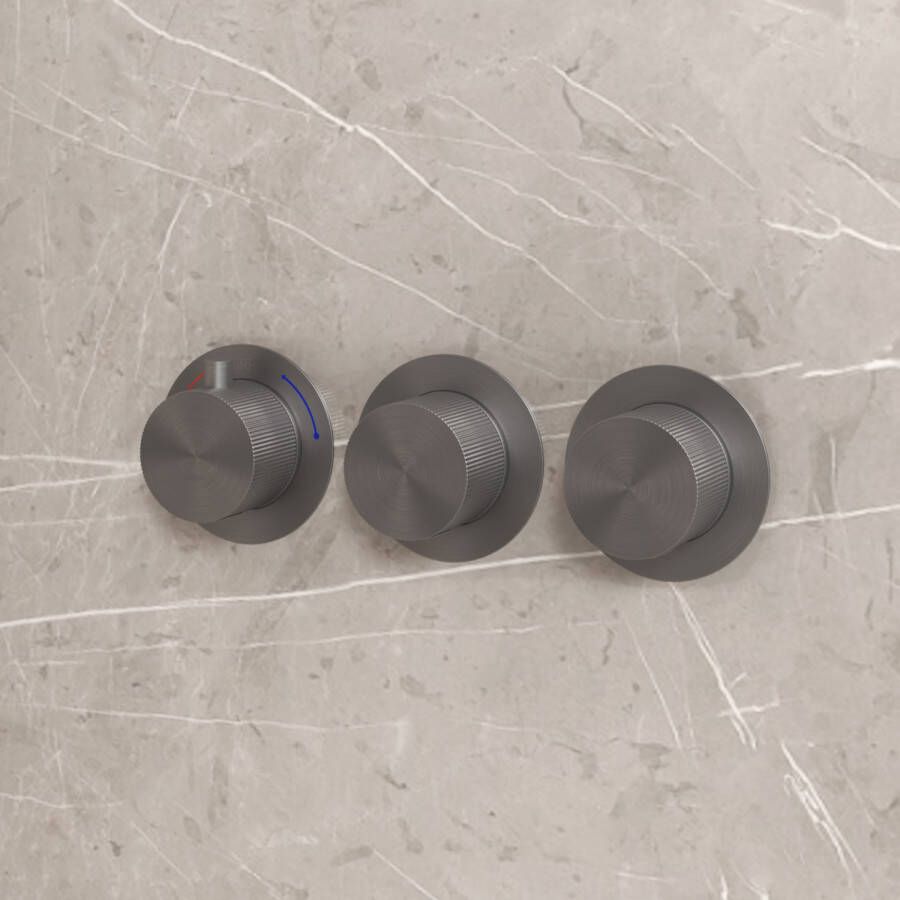 Best Design Thermostatische Inbouwkraan High End Gun Metal