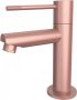 Best Design Toiletkraan Lyon-Ribera Uitloop Recht 14 cm 1-hendel Mat Rose Goud - Thumbnail 1