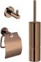 Best Design Dijon toilet accessoireset 3-delig met toiletborstelhouder toiletrolhouder en handdoekhaak sunny bronze 4011950 - Thumbnail 1