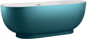 Best Design Vrijstaand Bad Turquoise 179x81x61 cm Acryl Turquoise