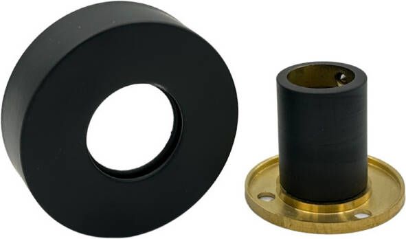 Best Design Wandsteun Met Rozet Black-Pary Zwart