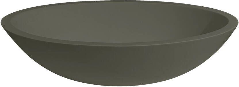 Best Design Waskom Just Solid 52x38x14 cm Solid Surface Army Green