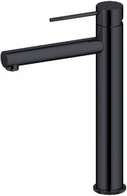Best Design Best-Design Flaach Hoge-wastafelmengkraan Nero mat-zwart 4008410