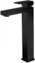 Best Design Aprica Nero hoge wastafelmengkraan zwart mat 4009520 - Thumbnail 1