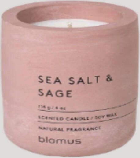 Blomus Fraga Geurkaars Sea Salt en Sage H 8 cm Diameter 6.5cm Withered Rose 65651