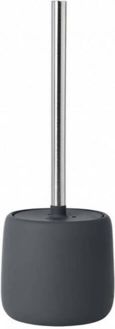 Blomus Toiletborstelhouder Sono Met Deksel 39 cm Donkergrijs