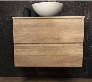 Boss & Wessing ACTIE BWS Badmeubel | Paris | 60cm | met topplaat | Canyon Oak