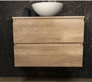 Boss & Wessing Badmeubel Paris 80 cm Met Topplaat Canyon Oak 33768-170806