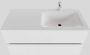 Boss & Wessing Badkamermeubel Solid Surface BWS Oslo 100x46 cm Rechts Mat Wit (met 1 kraangat) - Thumbnail 1