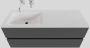 Boss & Wessing Badkamermeubel Solid Surface BWS Oslo 120x46 cm Links Mat Antraciet (0 kraangaten) - Thumbnail 1