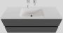 Boss & Wessing Badkamermeubel Solid Surface BWS Oslo 120x46 cm Midden Mat Antraciet (0 kraangaten) - Thumbnail 1