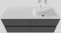 Boss & Wessing Badkamermeubel Solid Surface BWS Oslo 120x46 cm Rechts Mat Antraciet 4 Laden (0 kraangaten) - Thumbnail 1