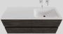 Boss & Wessing Badkamermeubel Solid Surface BWS Oslo 120x46 cm Rechts Wood Dark Brown 4 Laden (0 kraangaten) - Thumbnail 1