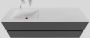 Boss & Wessing Badkamermeubel Solid Surface BWS Oslo 150x46 cm Links Mat Antraciet (0 kraangaten) - Thumbnail 1
