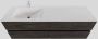 Boss & Wessing Badkamermeubel Solid Surface BWS Oslo 150x46 cm Links Wood Dark Brown 4 Laden (met 1 kraangat) - Thumbnail 1