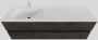 Boss & Wessing Badkamermeubel Solid Surface BWS Oslo 150x46 cm Links Wood Dark Brown (met 1 kraangat) - Thumbnail 1