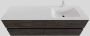 Boss & Wessing Badkamermeubel Solid Surface BWS Oslo 150x46 cm Rechts Wood Dark Brown 4 Laden (met 1 kraangat) - Thumbnail 1