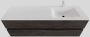 Boss & Wessing Badkamermeubel Solid Surface BWS Oslo 150x46 cm Rechts Wood Dark Brown (met 1 kraangat) - Thumbnail 1