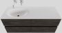 Boss & Wessing Badkamermeubel Solid Surface BWS Stockholm 120x46 cm Links Wood Dark Brown 4 Laden (0 kraangaten) - Thumbnail 1