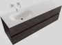 Boss & Wessing Badkamermeubel Solid Surface BWS Stockholm 150x46 cm Links Wood Dark Brown (0 kraangaten) - Thumbnail 1