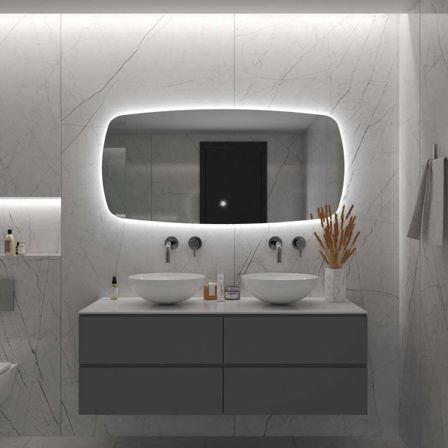 Boss & Wessing Badkamerspiegel BWS Torea Deens Ovaal Horizontaal LED (Alle Maten)