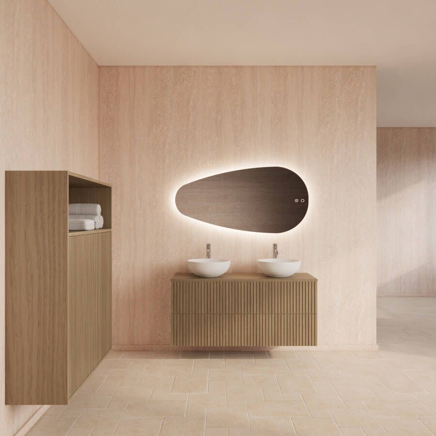 Gliss Design Badmeubelset Hybris Corn Silk 120 cm Met Waskom