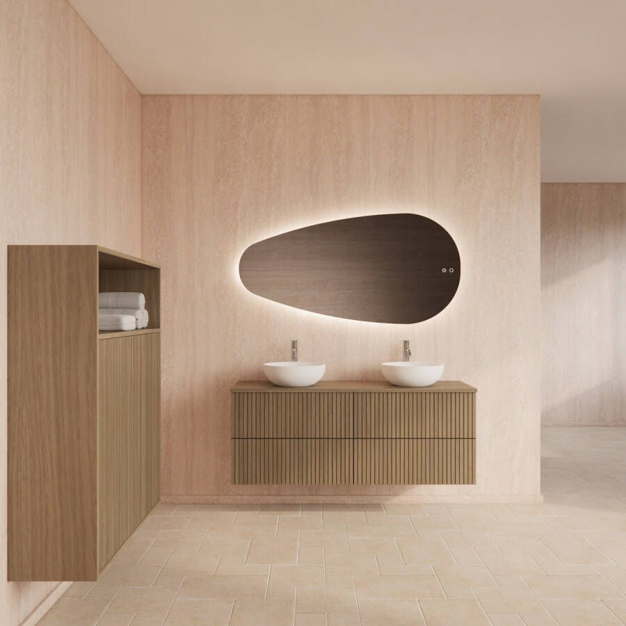 Gliss Design Badmeubelset Hybris Corn Silk 140 cm Met Waskom