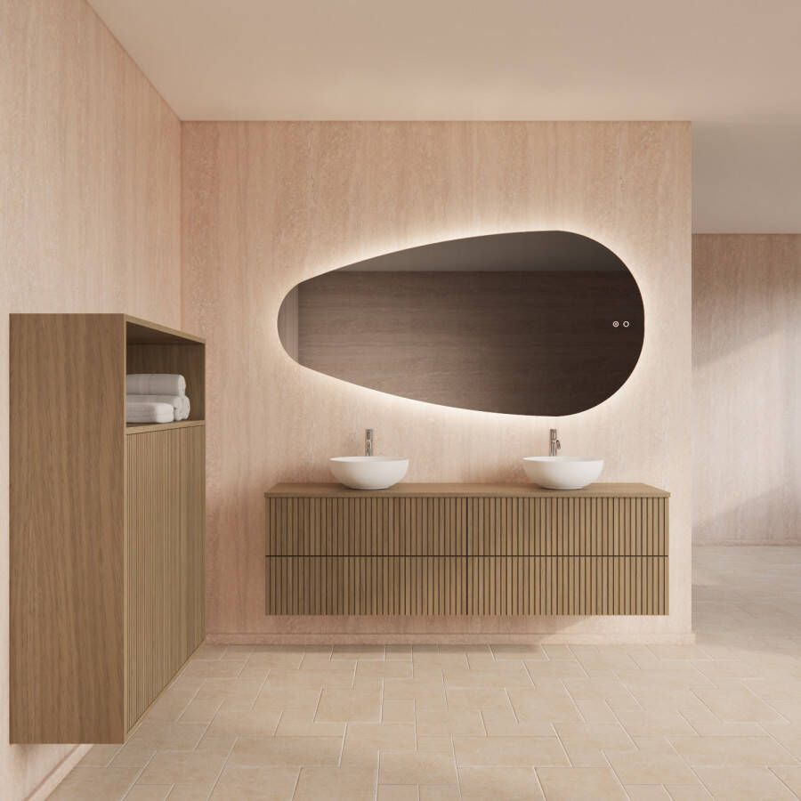 Gliss Design Badmeubelset Hybris Corn Silk 200 cm Met Waskom