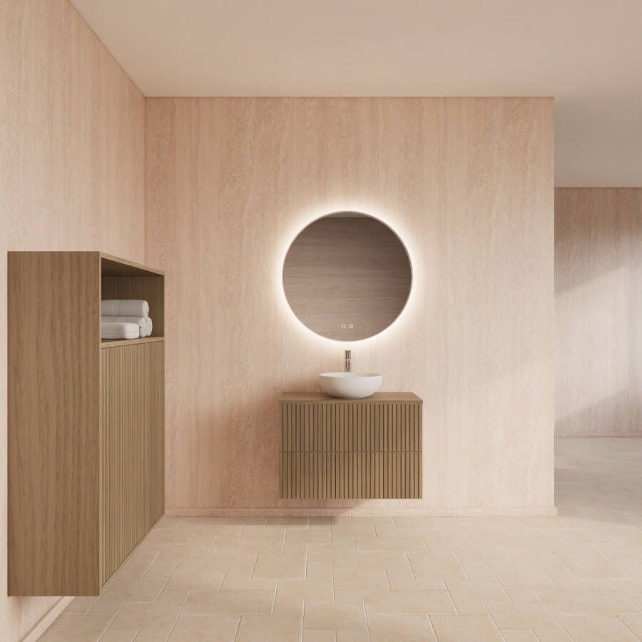 Gliss Design Badmeubelset Hybris Corn Silk 80 cm Met Waskom