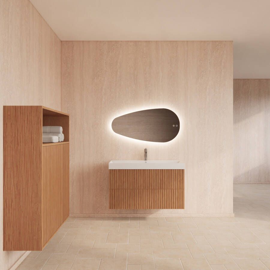 Gliss Design Badmeubelset Hybris Pure Met Wastafel 100 cm