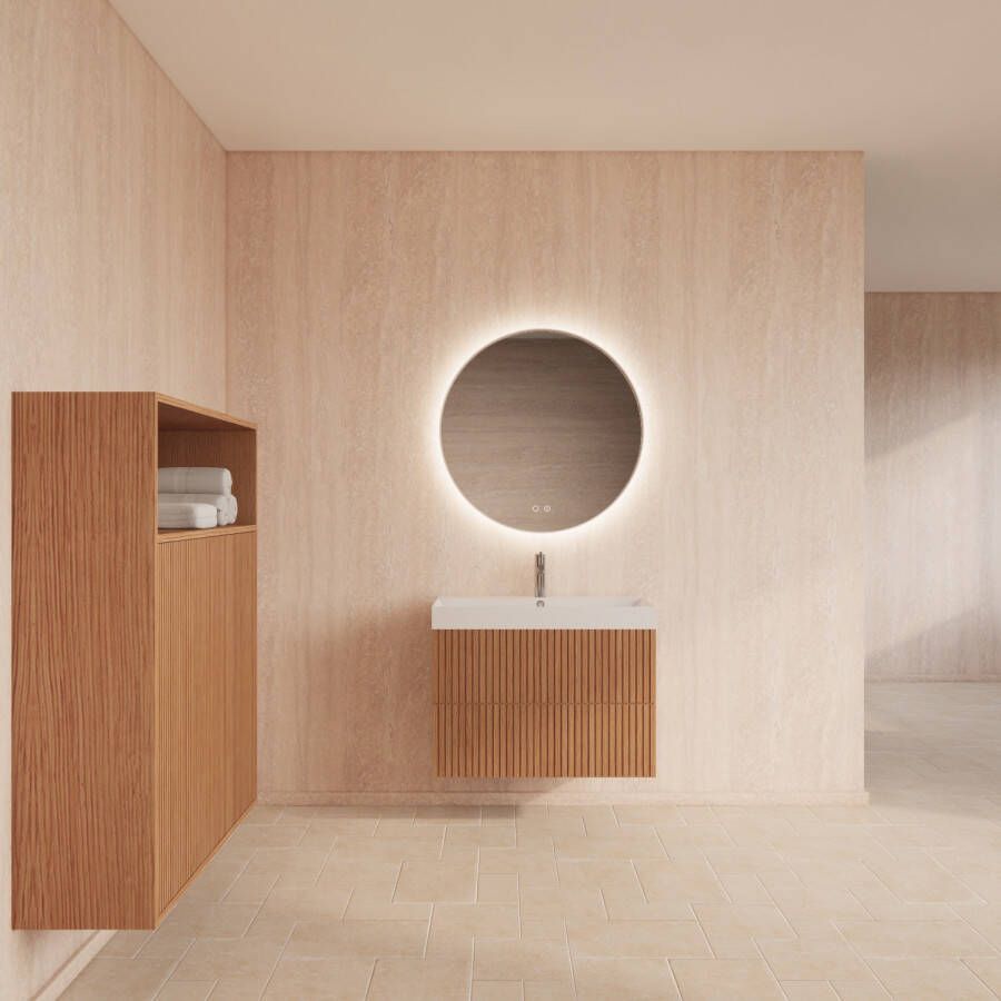 Gliss Design Badmeubelset Hybris Pure Met Wastafel 70 cm