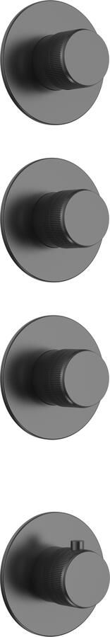 Boss & Wessing Afbouwdeel Inbouw Douchethermostaat BWS Sensa 3 Weg 3 Stopkranen Gunmetal PVD (excl. inbouwdeel) - Foto 1