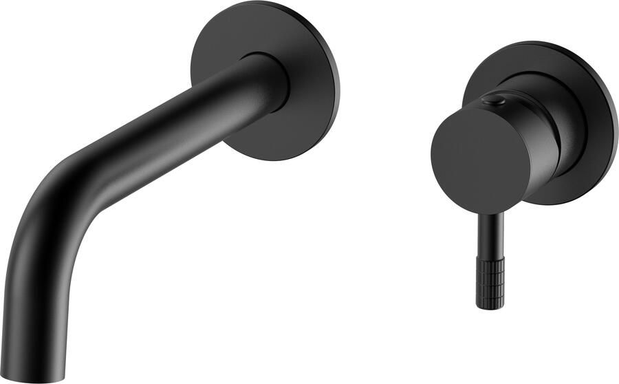 Boss & Wessing Afbouwdeel Wastafelmengkraan BWS Sensa Cold Start Inbouw Hendel Mat Zwart PVD