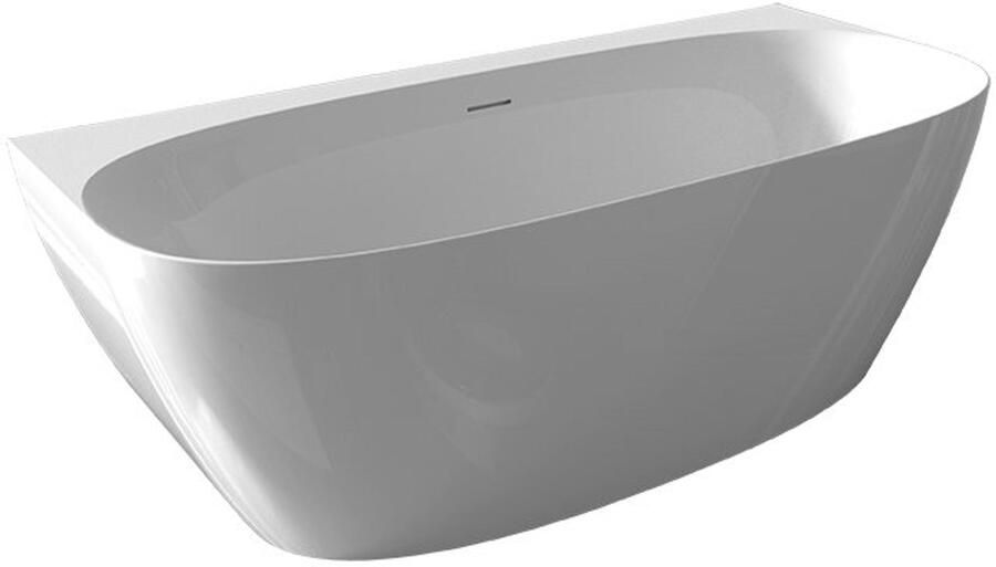 Boss & Wessing Back-to-wall Ligbad BWS by Riho Varro 170x80 cm Mat Wit