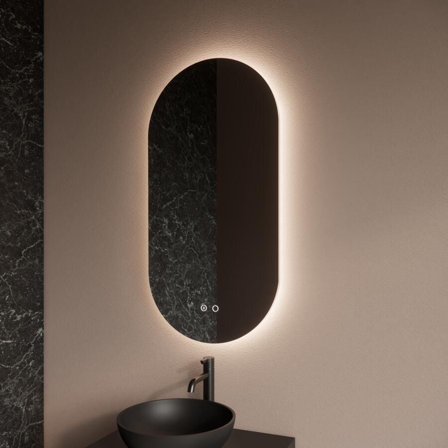 Boss & Wessing Badkamerspiegel BWS Riono 40x100 cm Verticaal LED 33768-172396 (glisorto40v)