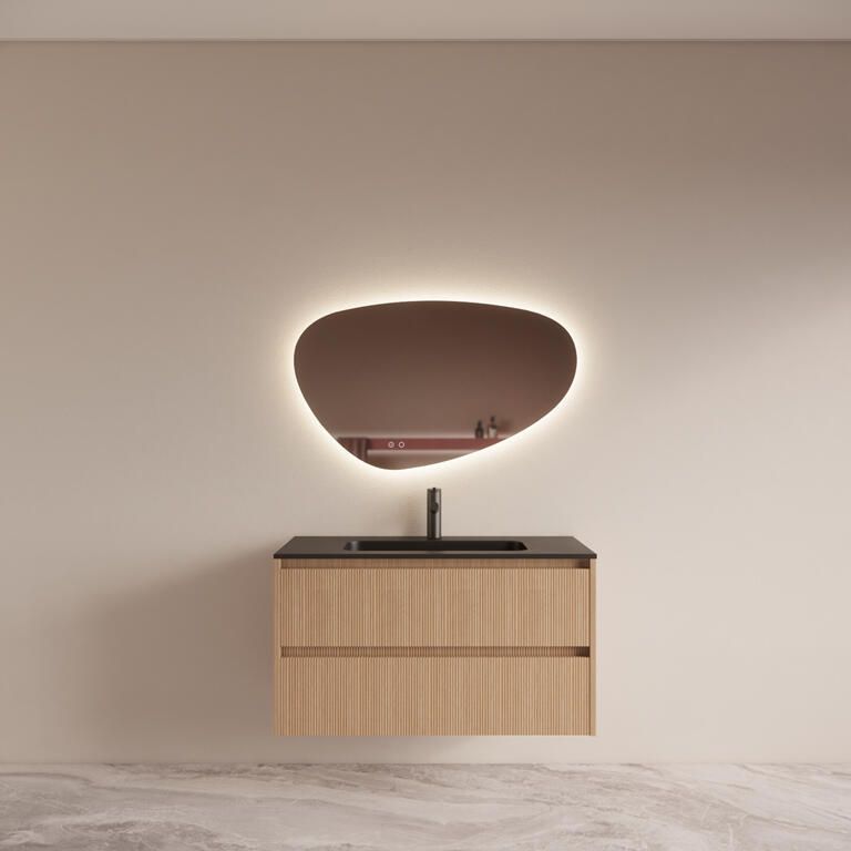 Boss & Wessing Elektrische Radiator BWS Cory met Smart Wifi 120x50cm 700W Geborsteld Goud