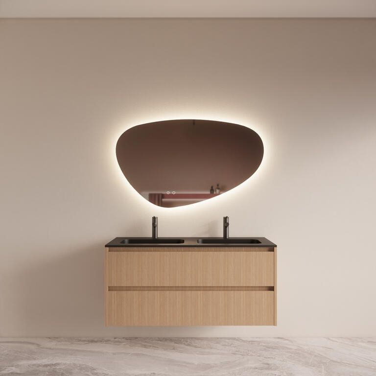 Boss & Wessing Elektrische Radiator BWS Cory met Smart Wifi 120x50cm 700W Geborsteld Koper