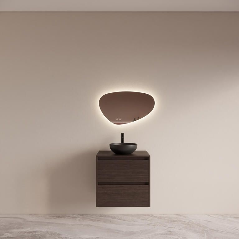 Boss & Wessing Inbouwnis BWS Alfie 30x60 cm Met Deur en LED Verlichting Mat Zwart - Foto 2