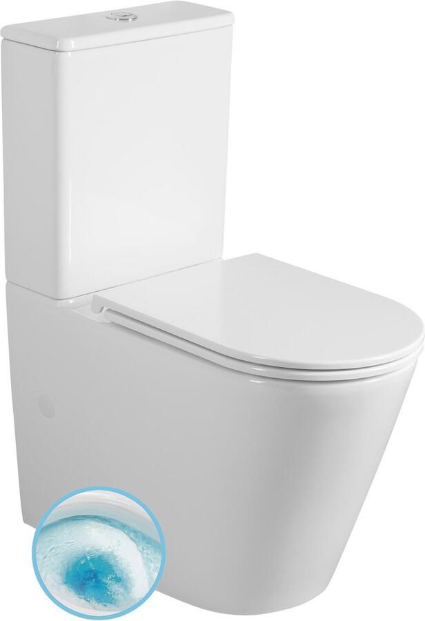 Boss & Wessing BWS Avis Duoblok Glans Wit Vortex Spoeling incl. Zitting PK SK