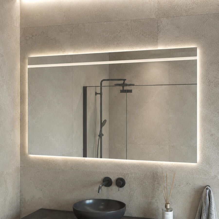 Boss & Wessing BWS Badkamerspiegel | Spark | Rechthoek | met LED verlichting (Alle maten)