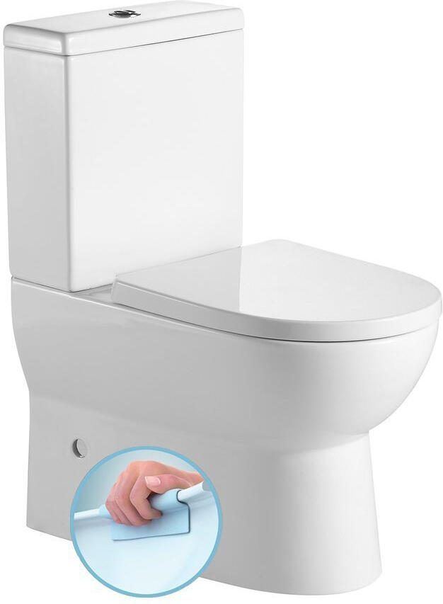 Boss & Wessing BWS Jalta Staand Toilet Rimless Glans Wit incl. Zitting PK SK