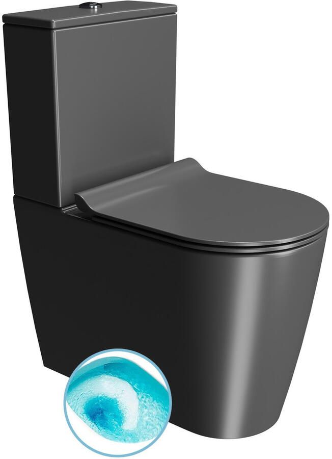 Boss & Wessing BWS Kube X Color Duoblok Rimless Glans Zwart SwirlFlush Spoeling