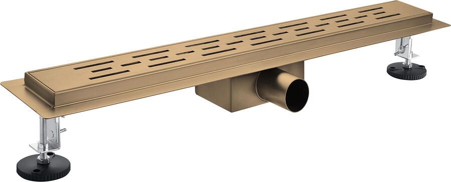Boss & Wessing BWS Sensa Douchegoot Met Rooster Compleet 50cm Geborsteld Brons PVD