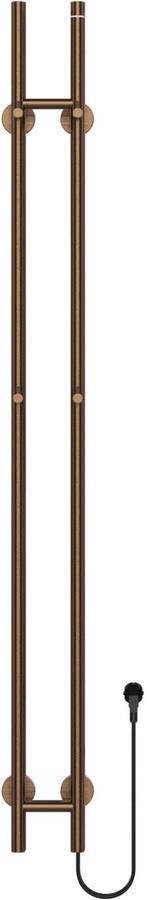Boss & Wessing BWS Sensa Dubbele Elektrische Staafhanddoekdroger 150 cm 120W Geborsteld Bruin Brons